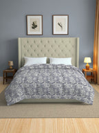 Soft Pure cotton Floral Grey Double AC Quilt
