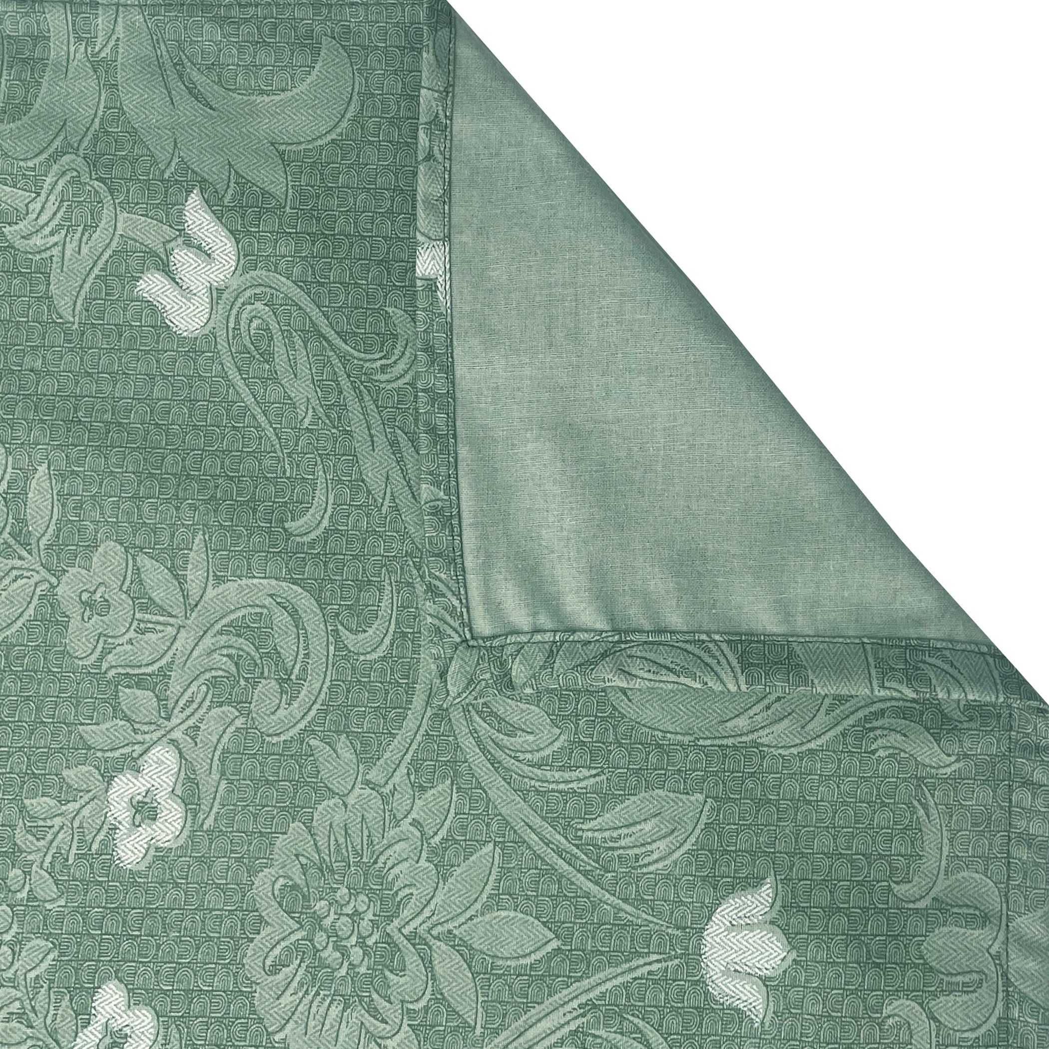 Vintage Damask Floral 180 TC 100% Cotton Double Queen Bedsheet With 2 Pillow Covers