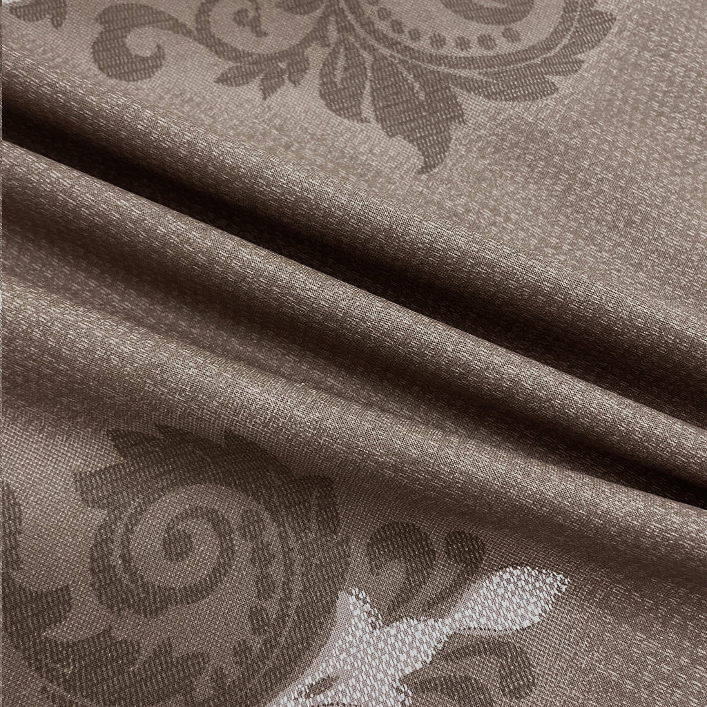 Classic Damask Motif 180 TC 100% Cotton King Fitted Bedsheet With 2 Pillow Covers