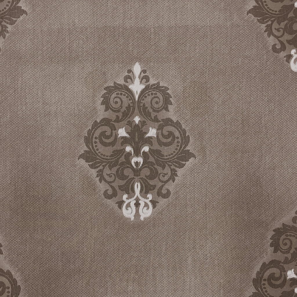 Classic Damask Motif 180 TC 100% Cotton King Fitted Bedsheet With 2 Pillow Covers