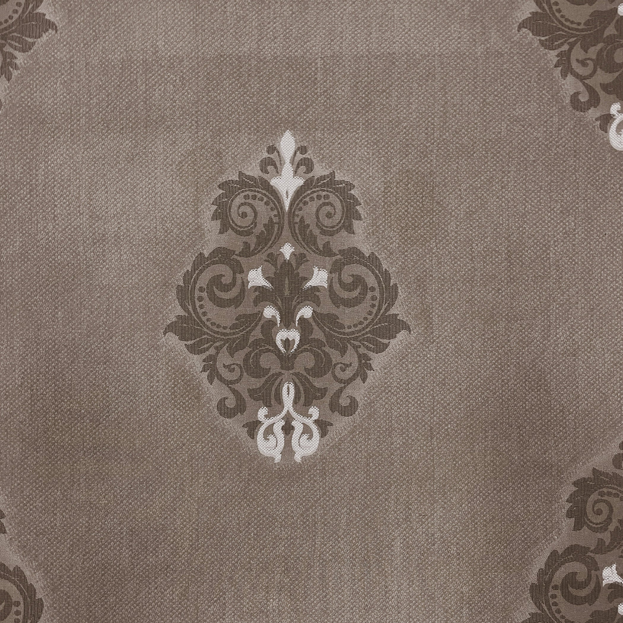 Classic Damask Motif 180 TC 100% Cotton King Fitted Bedsheet With 2 Pillow Covers