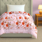 Soft Cotton Floral Pink Single AC Quilt