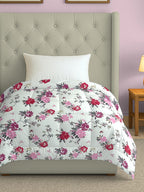 Soft Cotton Floral Pink Single AC Quilt