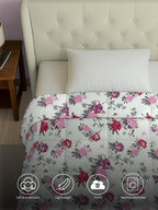 Soft Cotton Floral Pink Single AC Quilt