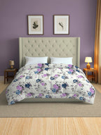 Soft Pure cotton Floral Blue Double AC Quilt