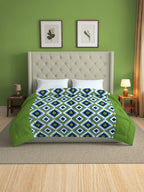 Modern Pure cotton Geometric Green Double Winter Quilt