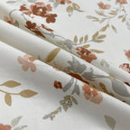 Autumn Blossom Floral 210 TC Pure Cotton Double King Bedsheet With 2 Pillow Covers