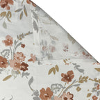 Autumn Blossom Floral 210 TC Pure Cotton Double King Bedsheet With 2 Pillow Covers