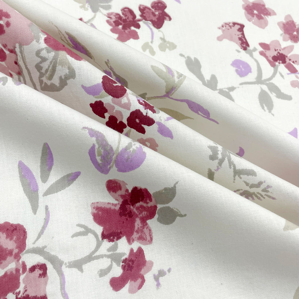 Rose Blossom Floral 210 TC Pure Cotton Double King Bedsheet With 2 Pillow Covers