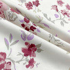 Rose Blossom Floral 210 TC Pure Cotton Double King Bedsheet With 2 Pillow Covers