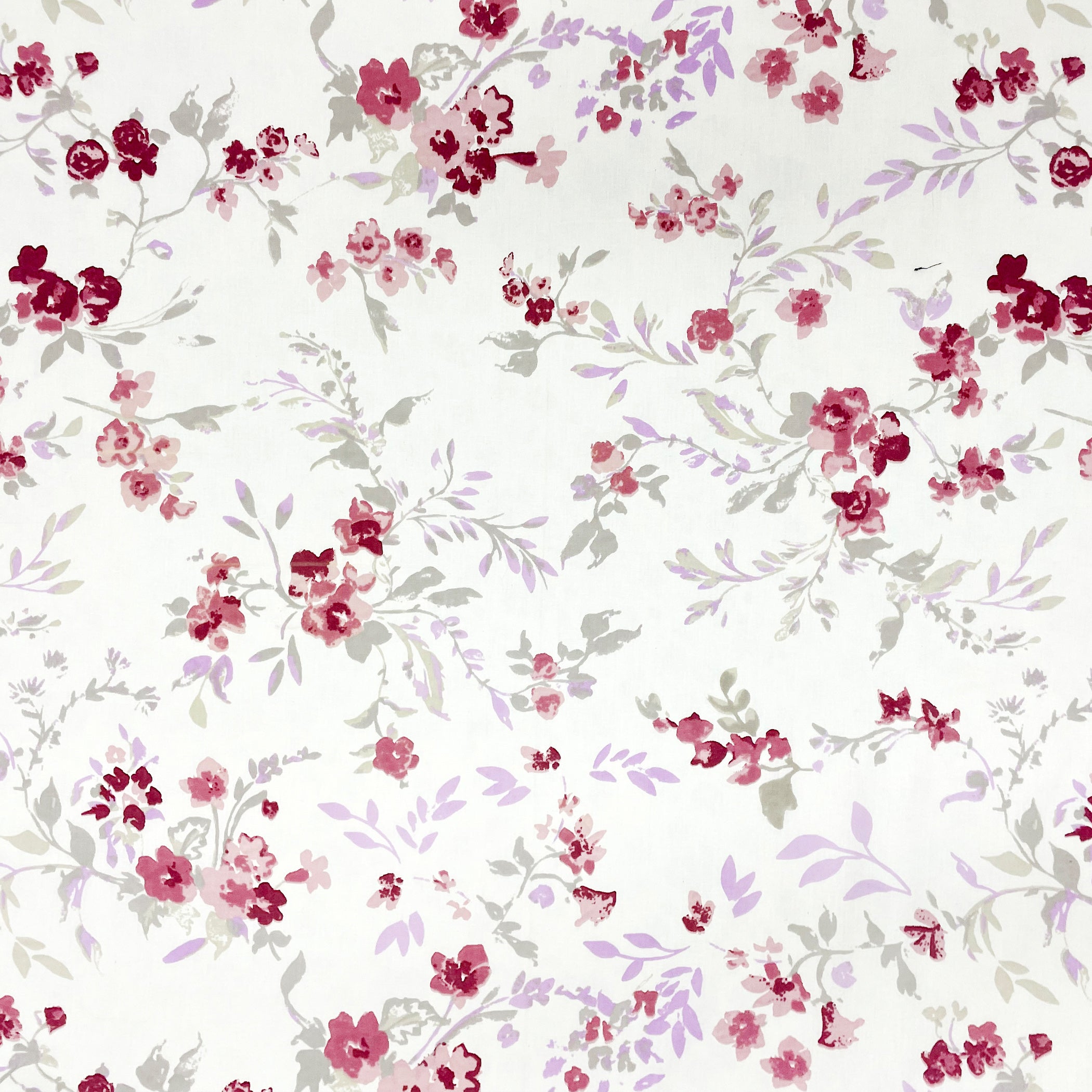 Rose Blossom Floral 210 TC Pure Cotton Double King Bedsheet With 2 Pillow Covers