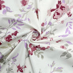 Rose Blossom Floral 210 TC Pure Cotton Double King Bedsheet With 2 Pillow Covers