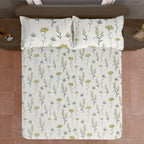 Meadow Blossom 210 TC Pure Cotton Double King Bedsheet With 2 Pillow Covers