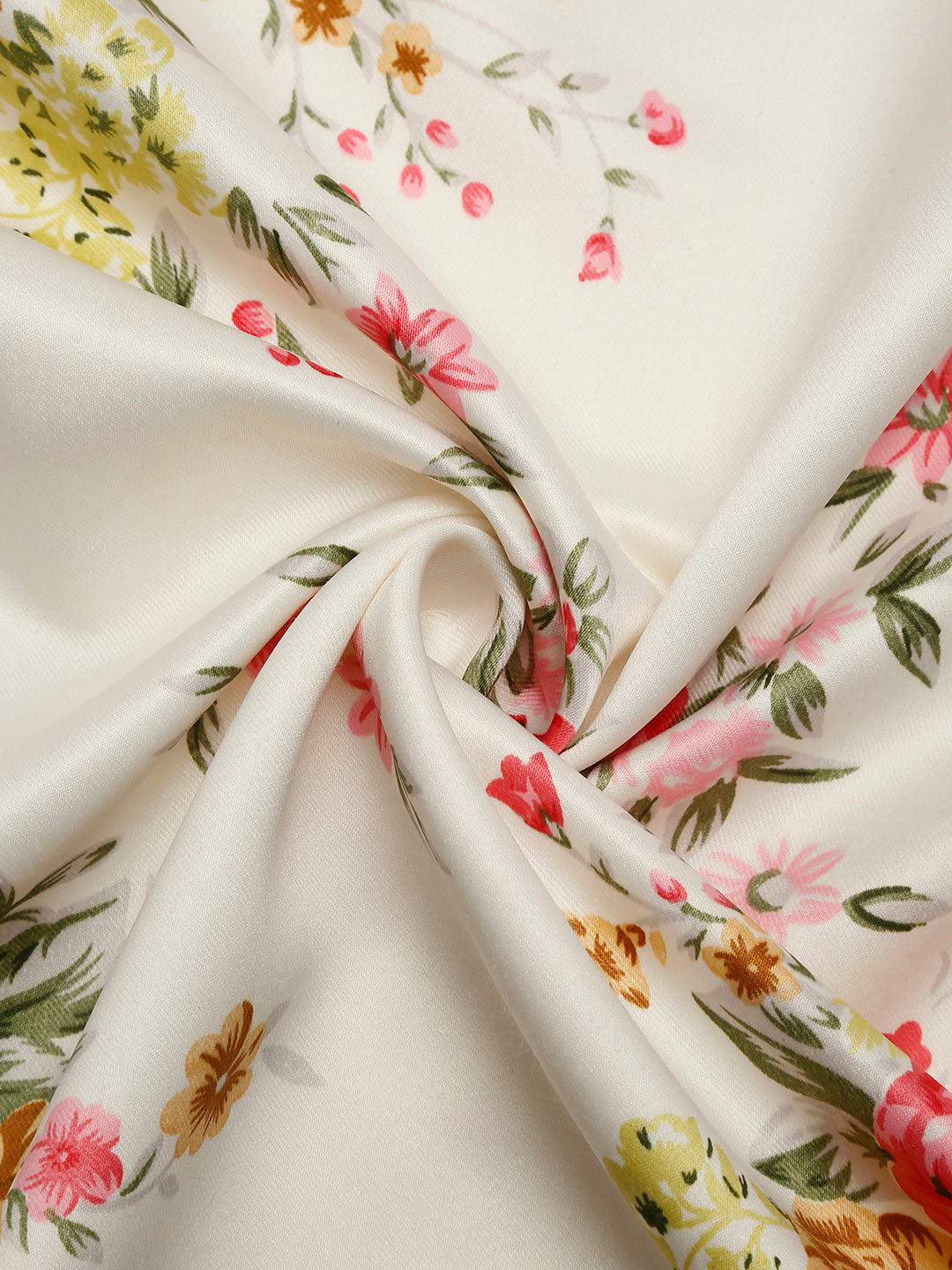 English Rose Floral Cotton Door Curtain for Bright and Elegant Spaces