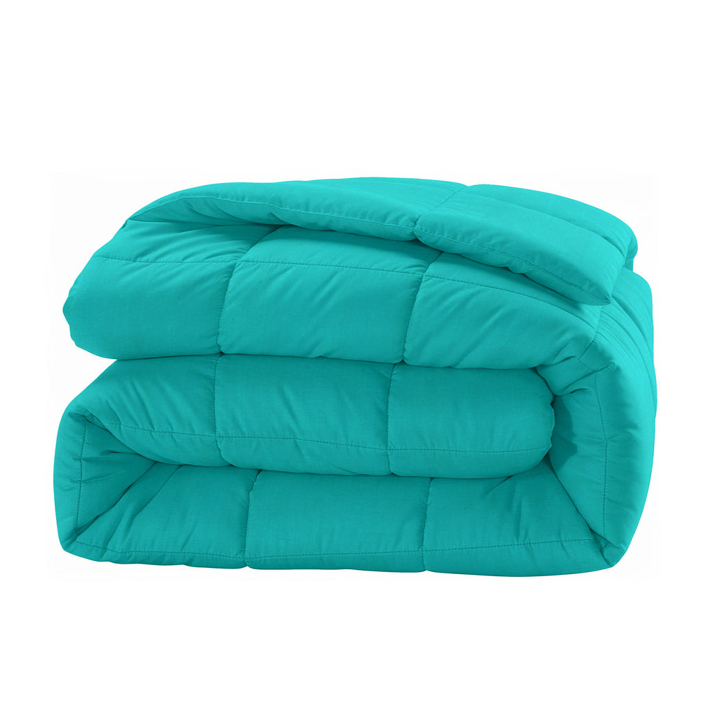 Cozy Cotton Self stripes Blue Double AC Quilt