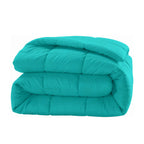 Cozy Cotton Self stripes Blue Double AC Quilt