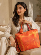 Royal March - Ethnic Elephant Tote with Tribal Art Wrap