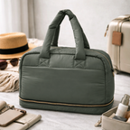 Puffer Overnighter Unisex Olive Duffle Bag