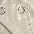 Ivory Serenity 250 GSM Polyester 100% Blackout Eyelet Curtain