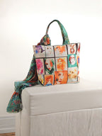 Modern Art Pop - Digitally Printed Tote Bag with Abstract Minimalist Design