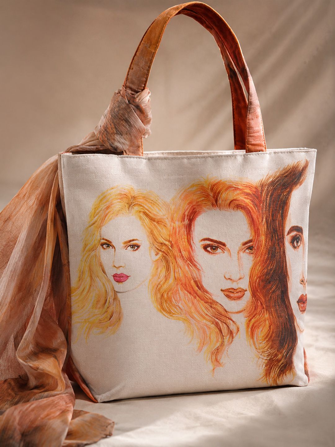 Amber Muse - Fierce Femme Tote with Artistic Flair