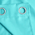 Teal Serenity 110 GSM Polyester 60% Blackout Eyelet Curtain