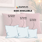 Swayam Maroon Diamond Quilted Cushion Cover 24x24 Inches Set of 2