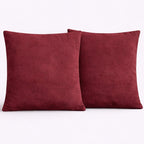 Swayam Maroon Diamond Quilted Cushion Cover 24x24 Inches Set of 2