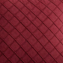 Swayam Maroon Diamond Quilted Cushion Cover 24x24 Inches Set of 2