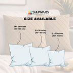 Swayam Camel Brown Diamond Quilted Cushion Cover 24x24 Inches Set of 2