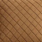 Swayam Camel Brown Diamond Quilted Cushion Cover 24x24 Inches Set of 2