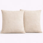 Swayam Cream Diamond Quilted Cushion Cover 24x24 Inches Set of 2