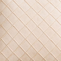 Swayam Cream Diamond Quilted Cushion Cover 24x24 Inches Set of 2