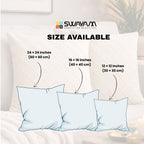 Swayam Cream Diamond Quilted Cushion Cover 24x24 Inches Set of 2