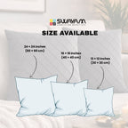 Swayam Grey Diamond Quilted Cushion Cover 24x24 Inches Set of 2