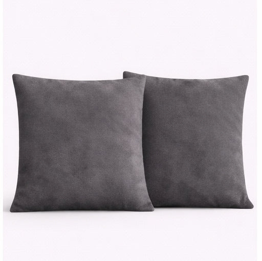 Swayam Grey Diamond Quilted Cushion Cover 24x24 Inches Set of 2