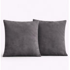 Swayam Grey Diamond Quilted Cushion Cover 24x24 Inches Set of 2