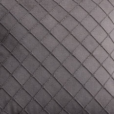 Swayam Grey Diamond Quilted Cushion Cover 24x24 Inches Set of 2