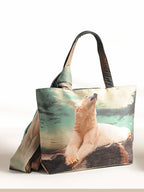 Winter Whisper - Scenic Polar Bear Tote Bag & Wrap