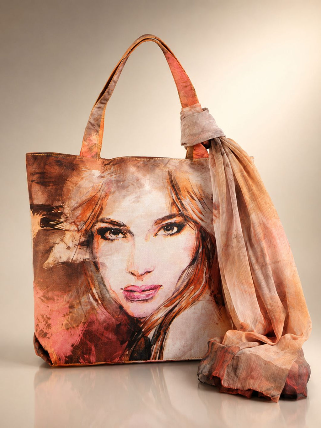 Amber Muse - Fierce Femme Tote with Artistic Flair