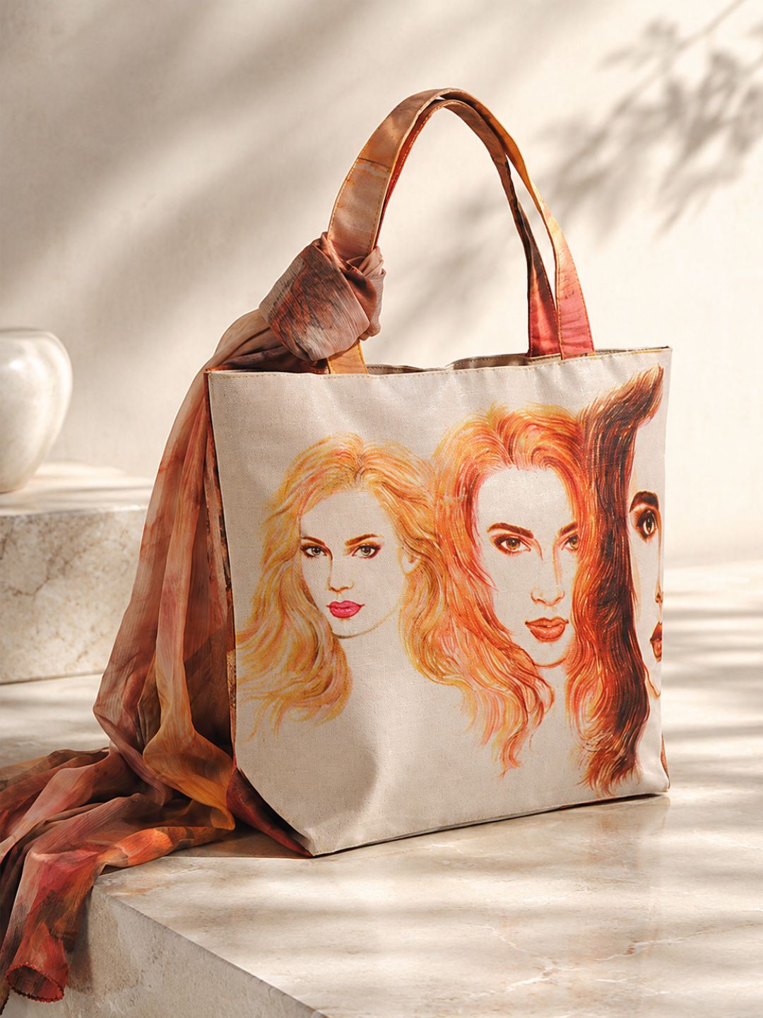 Amber Muse - Fierce Femme Tote with Artistic Flair