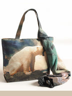Winter Whisper - Scenic Polar Bear Tote Bag & Wrap