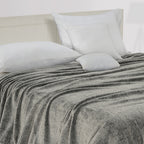 Polar fleece 300 GSM Grey Ac room Dohar _90 x 100 inches