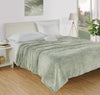 Polar fleece 300 GSM Sage Green Ac room Dohar _90 x 100 inches