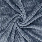 Blue Textured Weave Single Dohar – Suitable for Single Bed | Soft, Breathable & Lightweight