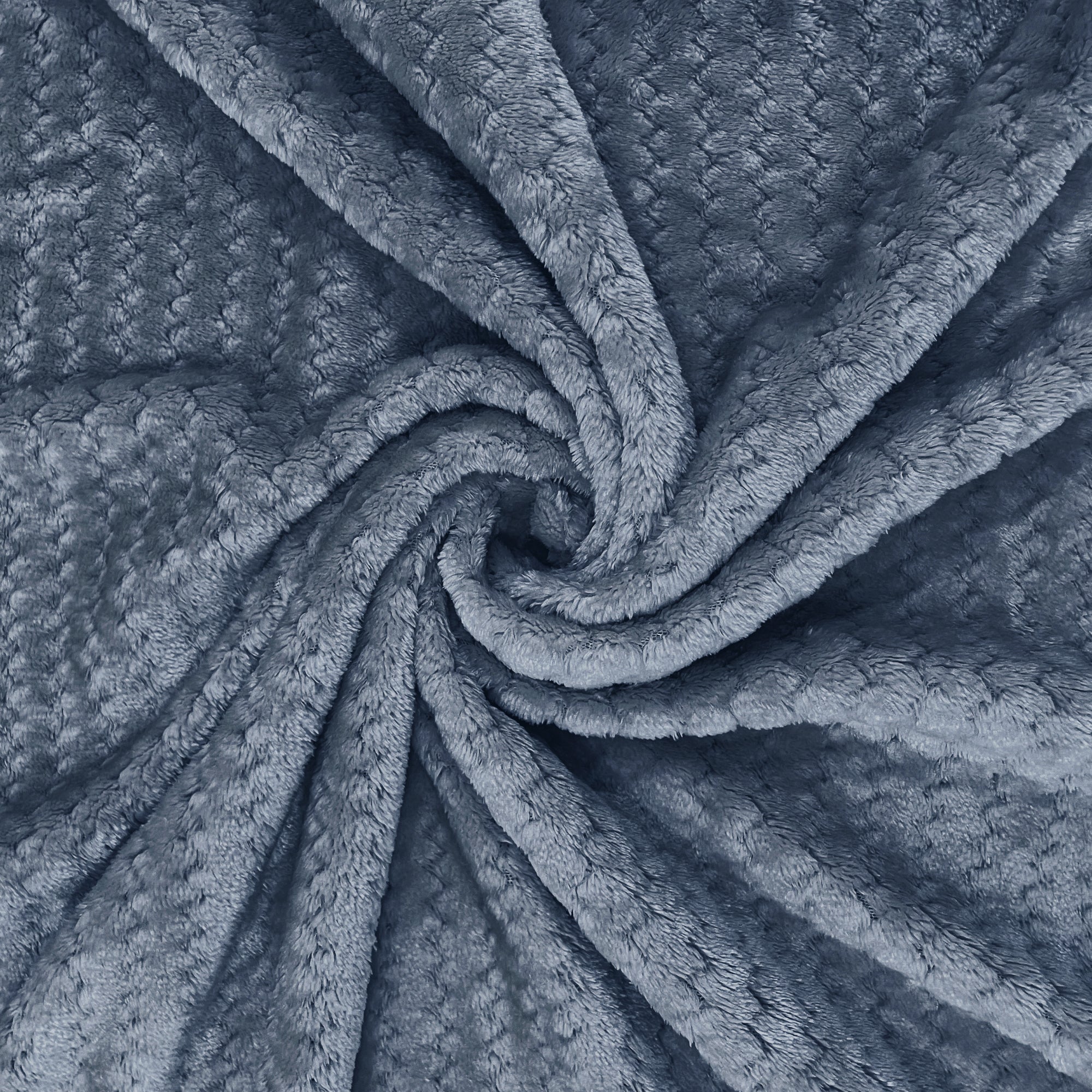 Blue Textured Weave Single Dohar – Suitable for Single Bed | Soft, Breathable & Lightweight