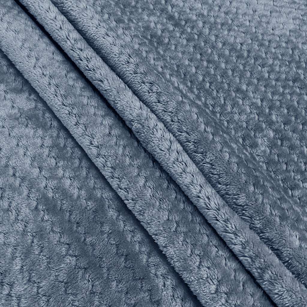 Blue Textured Weave Single Dohar – Suitable for Single Bed | Soft, Breathable & Lightweight