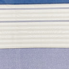 Navy Blue Linear Stripes 180 TC Pure Cotton Bedsheet Set with Pillow Cover
