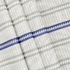 Navy Blue Linear Stripes 180 TC Pure Cotton Bedsheet Set with Pillow Cover