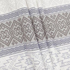 Lavender Geometric Stripes 180 TC Pure Cotton Bedsheet Set with Pillow Cover